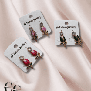 Trendy Tulips Combo Earrings