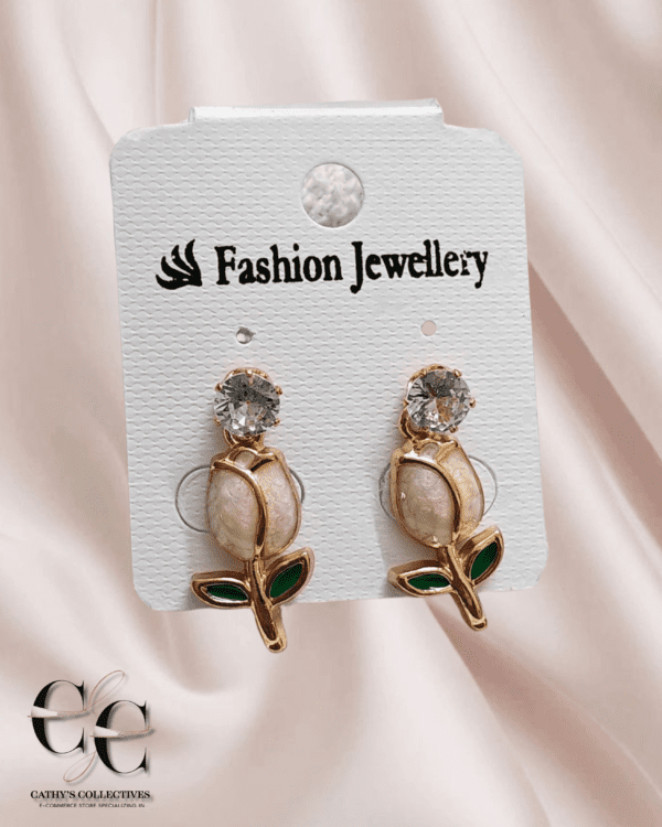 Trendy Tulips Combo Earrings - Image 2