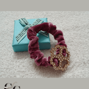 Trendy Velvet Hair Band with Stone