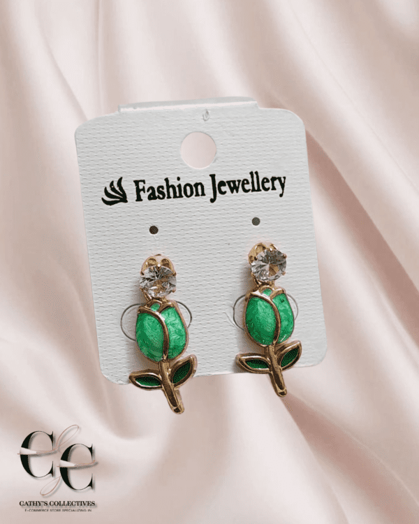 Trendy Tulips Combo Earrings - Image 4