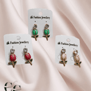 Trendy Tulips Combo Earrings
