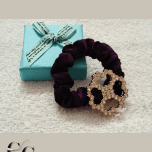 Trendy Velvet Hair Band with Stone