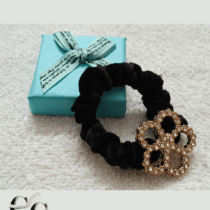 Trendy Velvet Hair Band with Stone