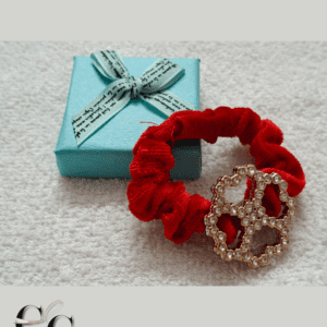 Trendy Velvet Hair Band with Stone