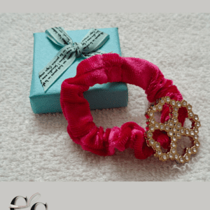 Trendy Velvet Hair Band with Stone