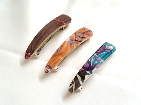 CC Trendy Marble Hair Clips  ( pack of 3 )