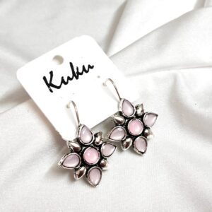 CC Trendy Baby Pink German Silver Earring