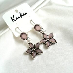 CC Lavender Color German silver Earring