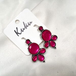 CC Trendy Pink color German silver Earring