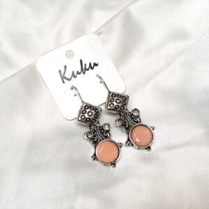 CC Trendy Peach color German silver Earring