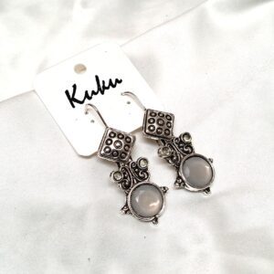 CC Trendy Grey color German silver Earring