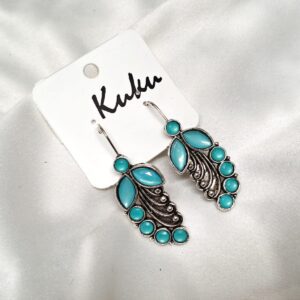 CC Trendy Blue color German silver Earring