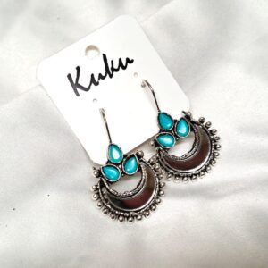 CC Trendy Blue color German silver Earring