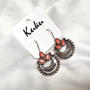 CC Trendy Orange color German silver Earring