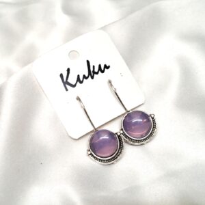 CC Trendy Lavender color German silver Earring