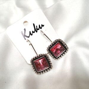 CC Trendy Pink color German silver Earring