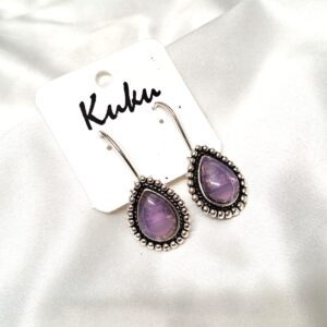 CC Trendy Lavender color German silver Earring