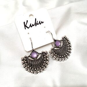 CC Trendy Lavender color German silver Earring