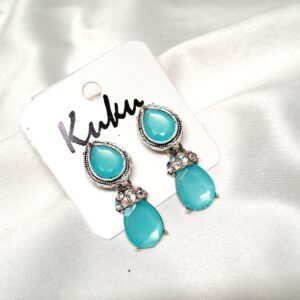 CC Trendy Blue color German silver Earring