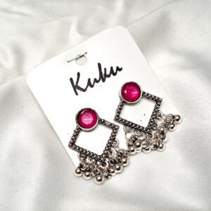 CC Trendy Pink color German silver Earring