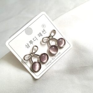 Trendy Korean Bow Earring