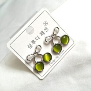 Trendy Korean Bow Earring