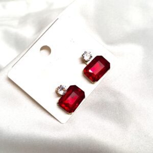 Trendy Red Color Korean Earring