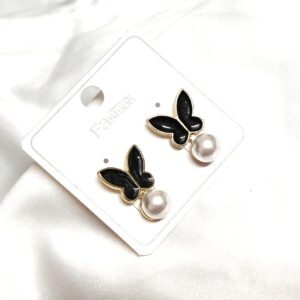 Trendy Black Color Butterfly Korean  Earring