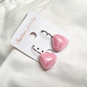 Trendy Baby Pink Color Korean Earring