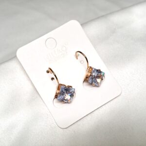 Trendy korean Earring with White Stone