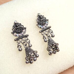 Trendy Light Weight Oxidised Earring
