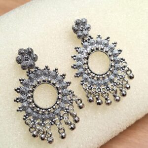 Trendy Light Weight Oxidised Earring