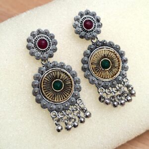 Trendy Light Weight Oxidised Earring