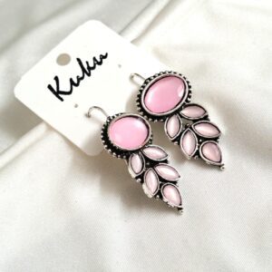 CC Baby Pink Trendy German Silver Earring