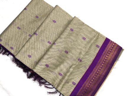 CC Trendy Kalyani Cotton Saree With Contrast Running Blouse