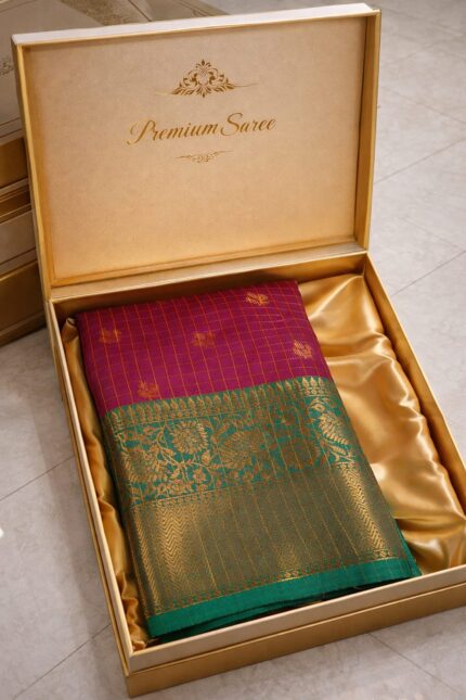 CC Trendy and Beautiful Premium Quality Soft Silk Saree With Contrast Pallu and Blouse (Copy)