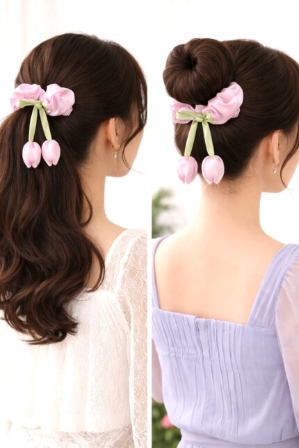 CC Trendy And Stylish Tulips Hair Band ( Light Pink )