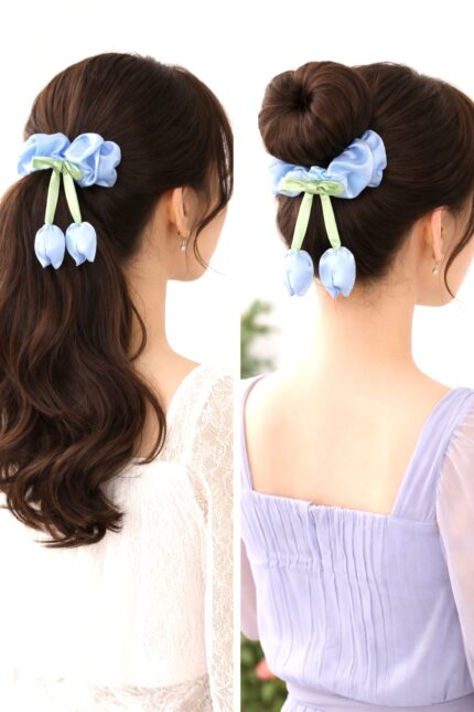 CC Trendy And Stylish Tulips Hair Band ( Light Blue )