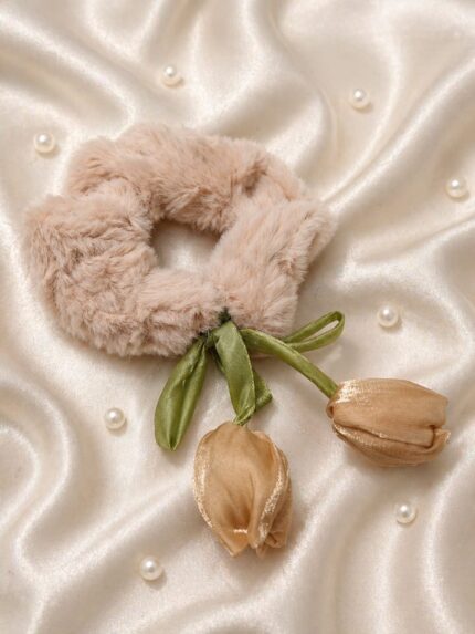 CC Trendy And stylish Fur Tulip Hair Band