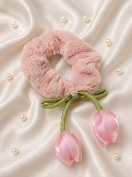 CC Trendy And stylish Fur Tulip Hair Band