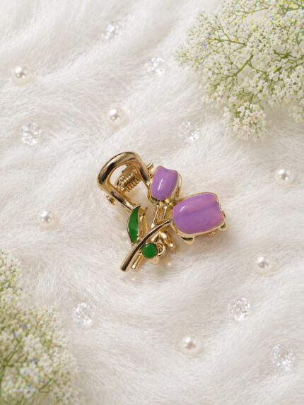 CC Trendy And Stylish Premium Metal Tulip Hair Claw