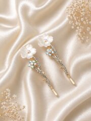 CC Trendy And Stylish Korean HairPins With Beautiful Stones