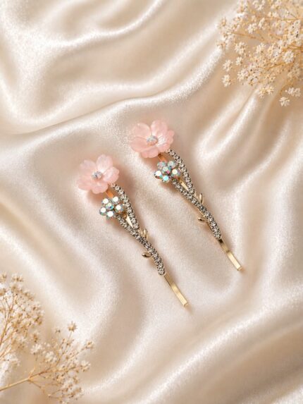 CC Trendy And Stylish Korean HairPins With Beautiful Stones