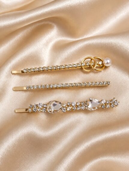 CC Trendy And Stylish Korean HairPins With Beautiful Stones