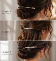 CC Trendy And Stylish Korean HairPins With Beautiful Stones - Image 2
