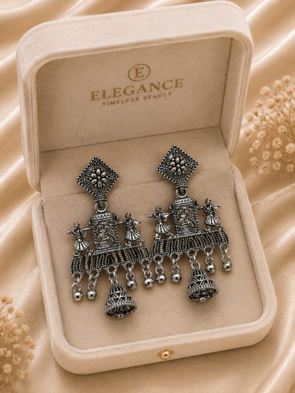 CC Trendy And Stylish Light Weight Oxidised Earring